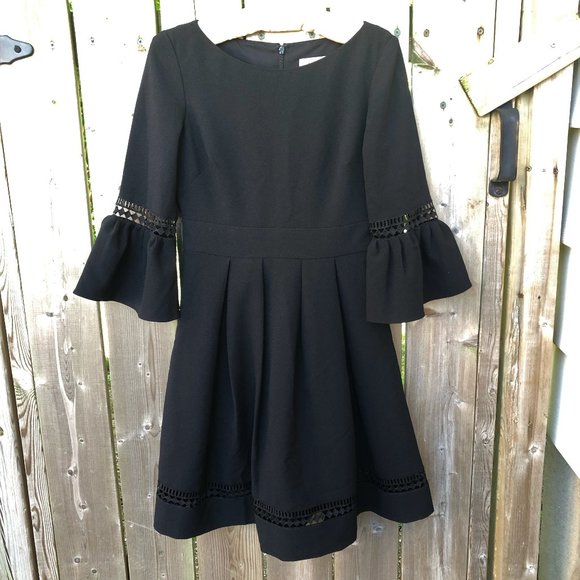 Eliza J Bell Sleeve Fit & Flare Dress - Picture 3 of 7